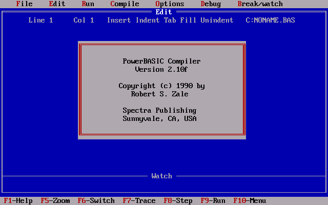 PowerBasic 2.10f - About