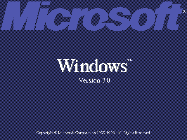 Microsoft Windows 3.0 - Splash
