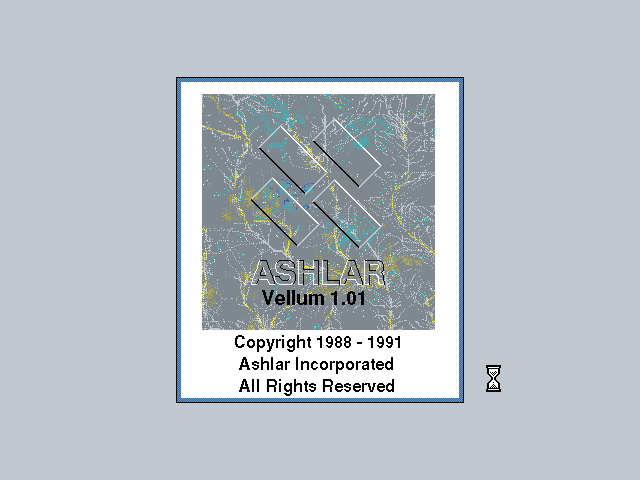 Ashlar Vellum 1.01 for Windows - Splash