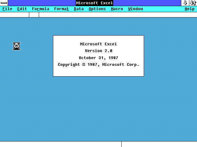 WinWorld: Microsoft Excel 1.x