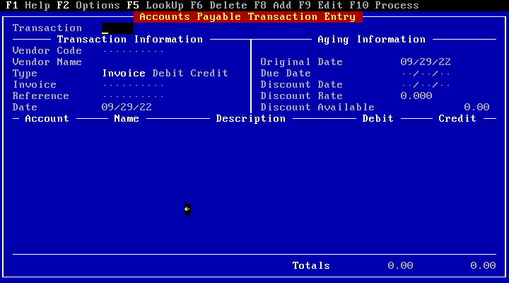 DacEasy Accounting 4.1 - Transaction