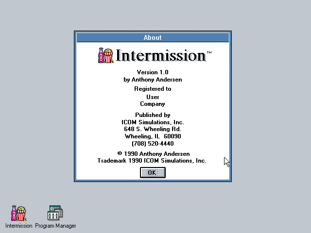 Intermission 1.0 - About