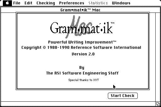 Grammatik Mac 2.0 - About