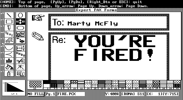 Expert Fax Forms - Edit