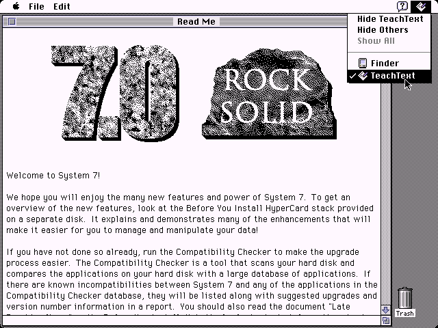 Mac OS 7.0 - Readme