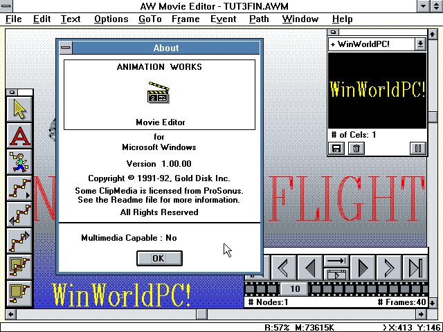 Animation Works 1.0 - About