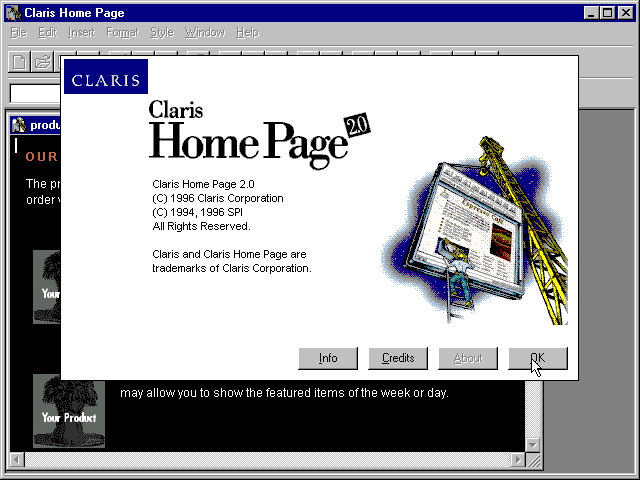 Claris Home Page 2.0 - About