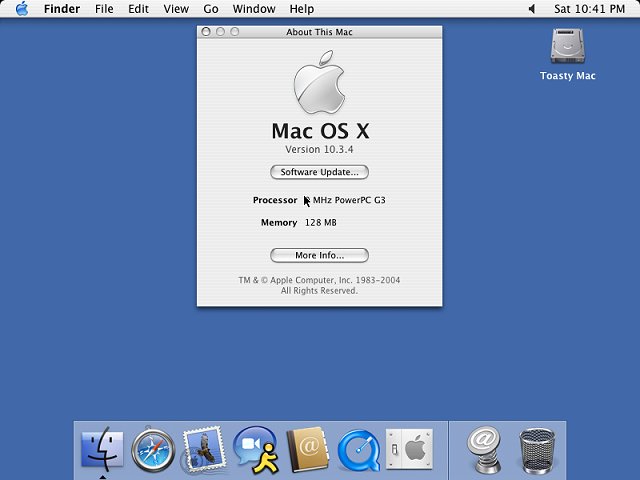 free software for mac os x 10.3.5