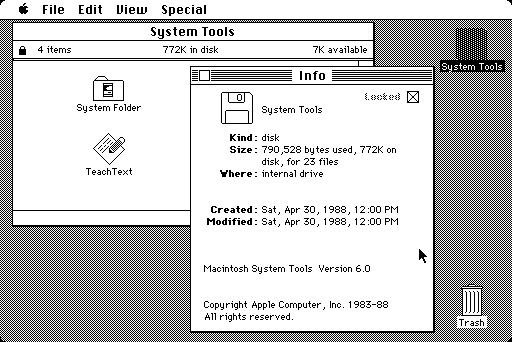 Mac OS 6.0 - Desktop