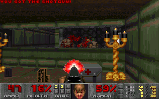 Doom is the original fully immersive 3D first person shooter from ID 