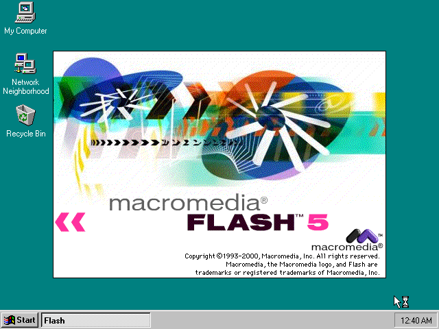 Macromedia Flash 5 - Splash