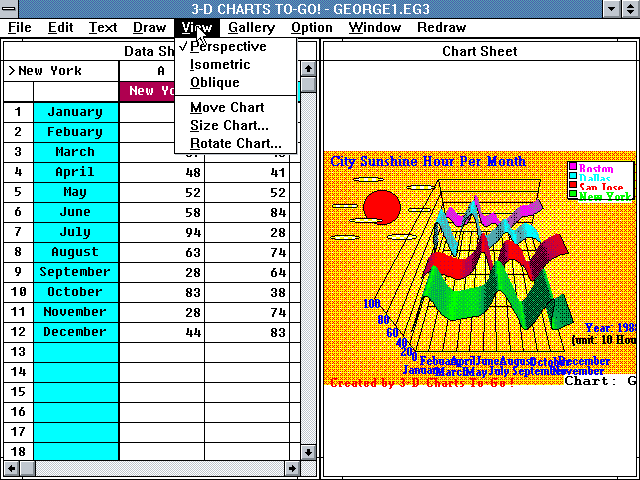 3-D Charts To-Go 1.10 - Chart 1