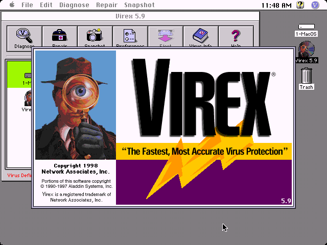 Dr. Soloman's Virex 5.9 for Macintosh 5.9 - About