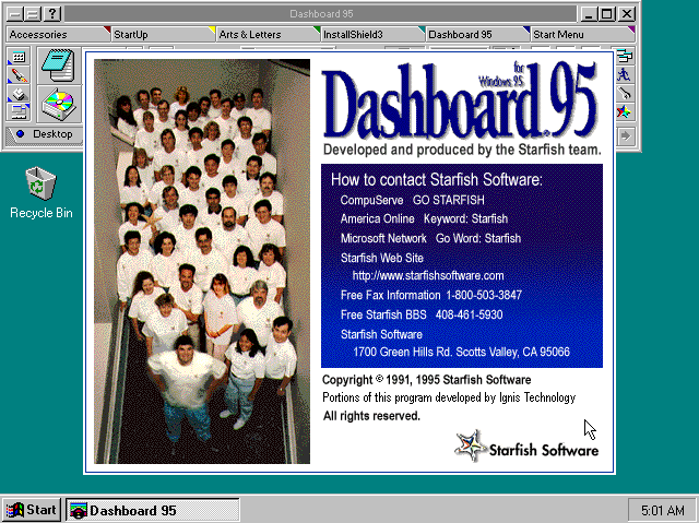 Dashboard 95 - About