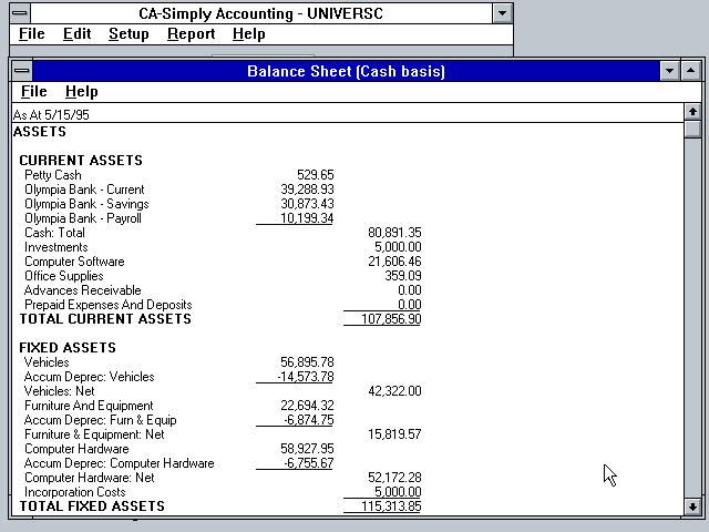 CA Simply Accounting 2.0f - Report