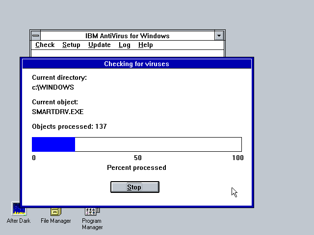 IBM AntiVirus 2.5.0 - Scan