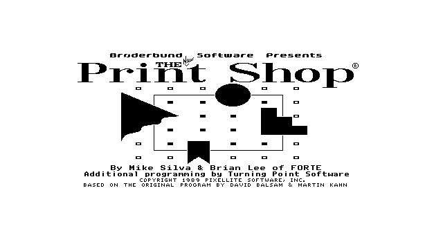 WinWorld: The Print Shop The NEW PS (DOS)