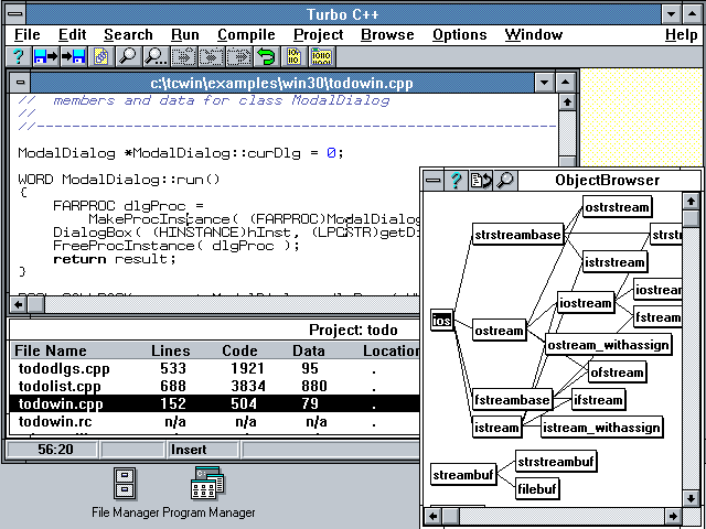 WinWorld: Borland Turbo C++ 3.x (DOS)