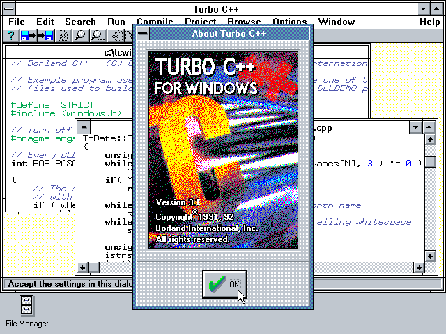 WinWorld: Borland Turbo C++ 3.x (DOS)