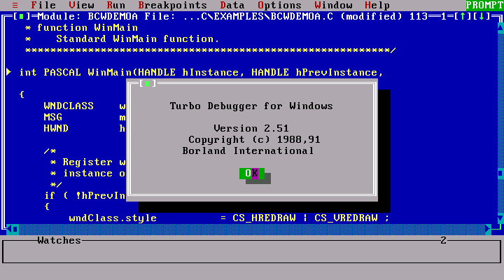 WinWorld: Borland Turbo C++ 3.x (DOS)