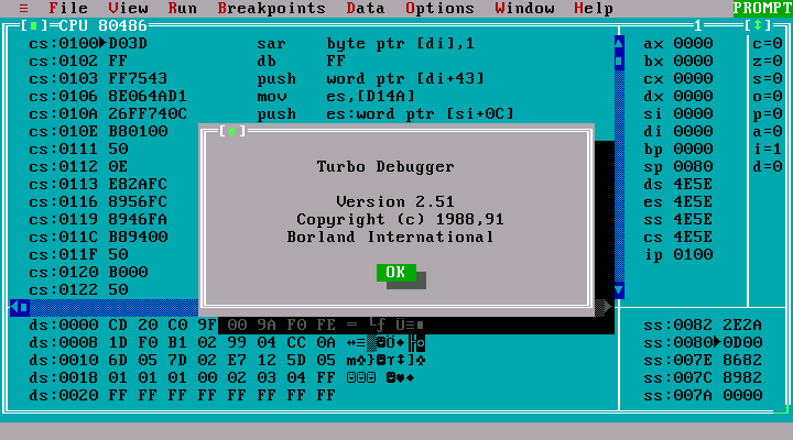 WinWorld: Borland Turbo C++ 3.x (DOS)