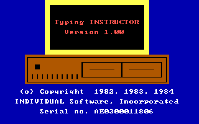 Individual Typing Instructor 1.00 - Splash