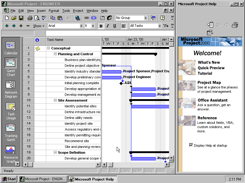 Microsoft Project 2000 - Edit
