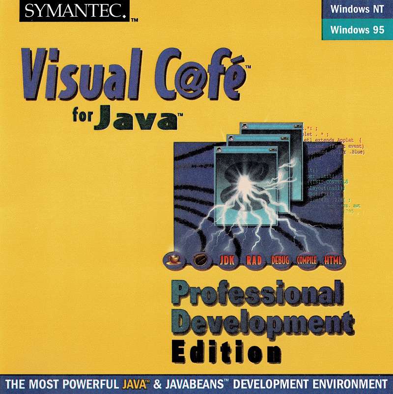Symantec Visual Cafe for Java 2.0 for Windows - Cover
