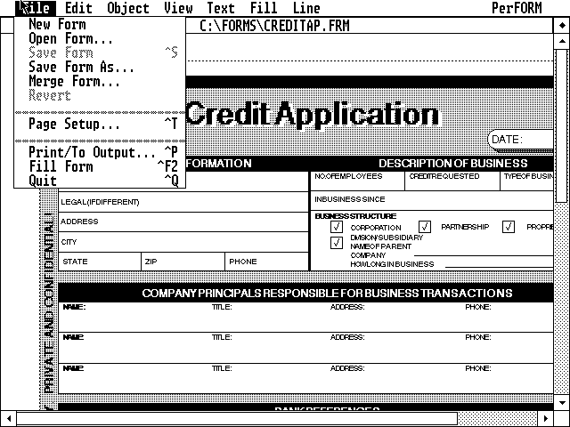PefForm 2.0 - Form 2