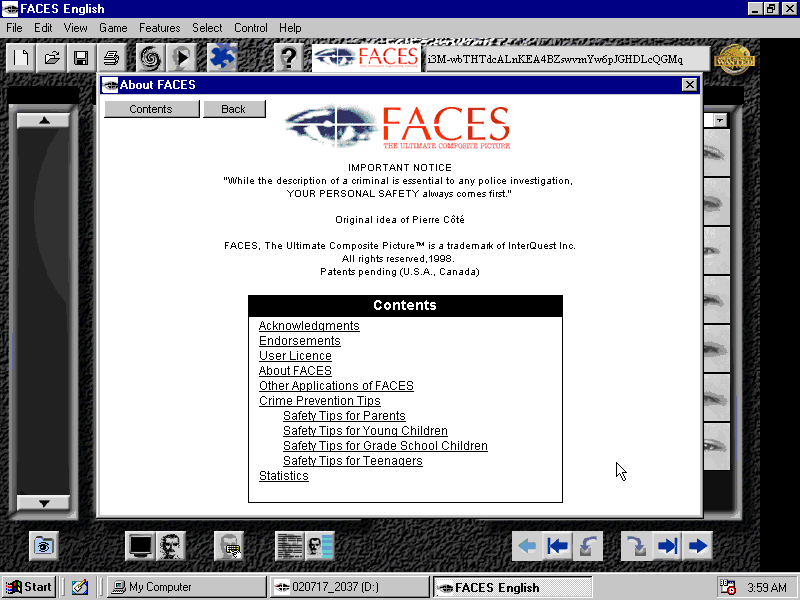 Faces 3.0 - About