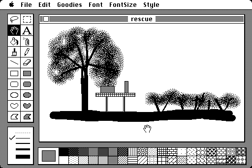 Guided Tour of MacPaint and MacWrite - Paint