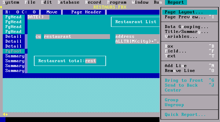 WinWorld: FoxPro 2.0