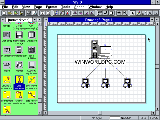 WinWorld: Visio 3.0