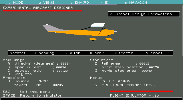 Microsoft Flight Simulator 4.0b - Designer