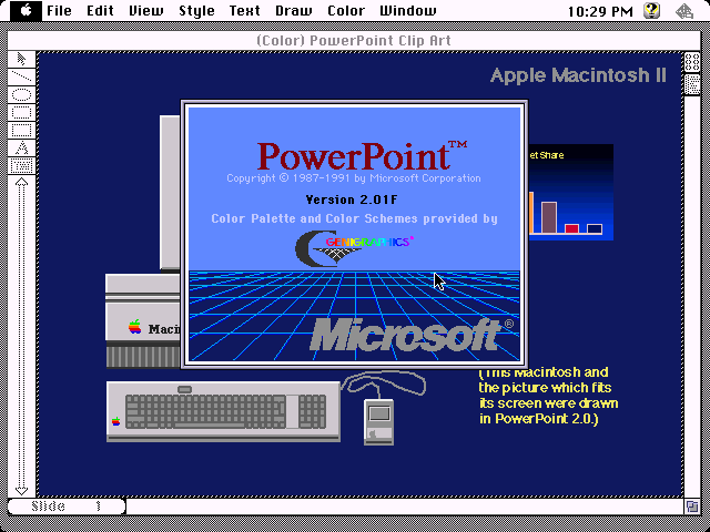 Microsoft Office 2.5.1 for Macintosh - PowerPoint 2.01F