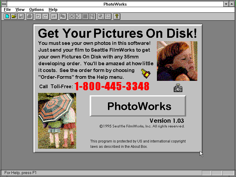 PhotoWorks 1.03f - Splash