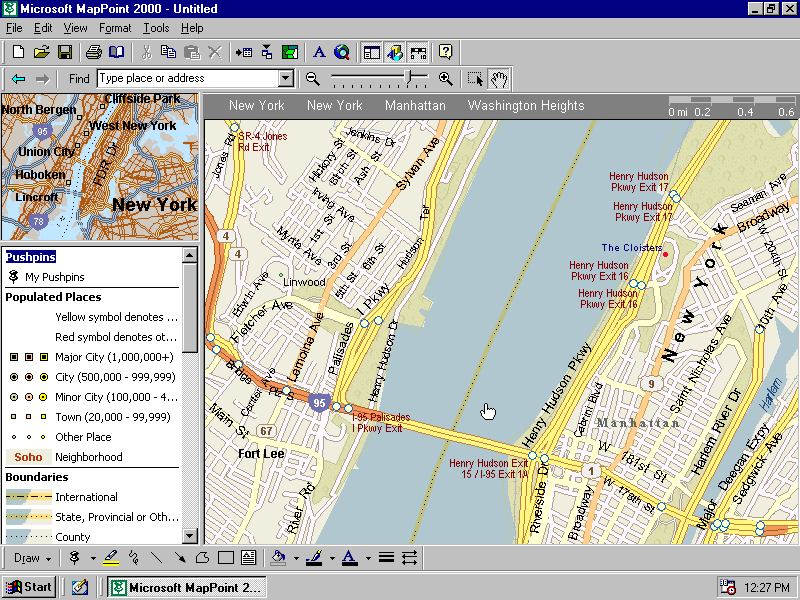 Microsoft MapPoint 2000 - Roads