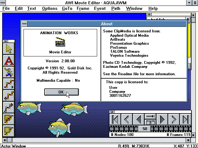 Animation Works 2.0 - About