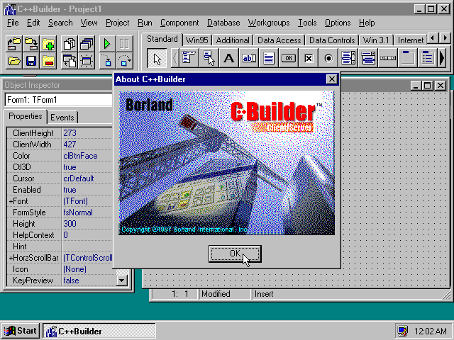 WinWorld: Borland C++ Builder 1.x