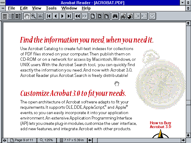 WinWorld: Adobe Acrobat Reader 3.x