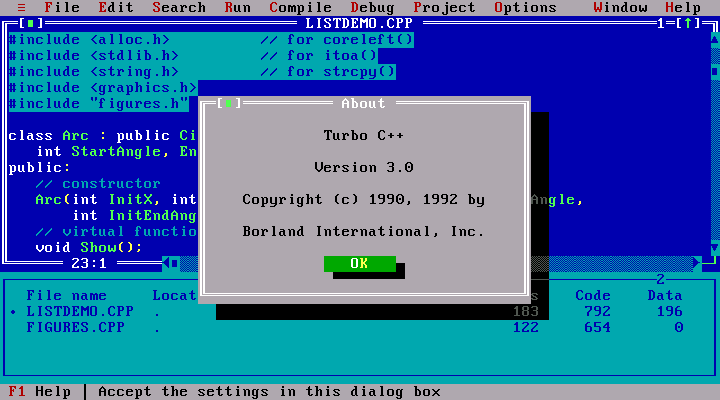 turbo c ms dos free download