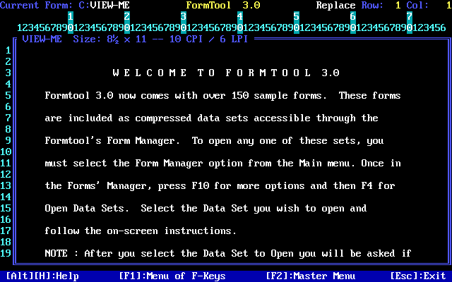WinWorld: FormTool 3.x