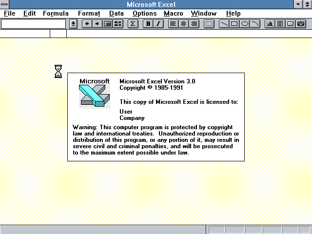 WinWorld: Microsoft Excel 1.x