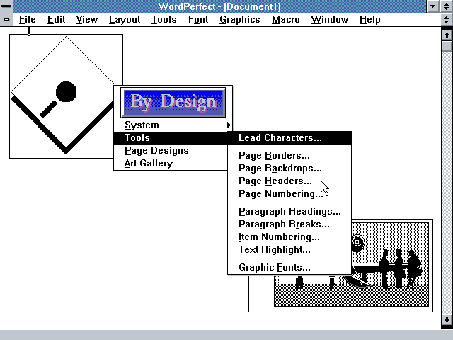 ByDesign 2.0 for Windows - Menu