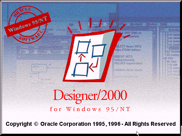 Oracle Designer 2000 - Splash