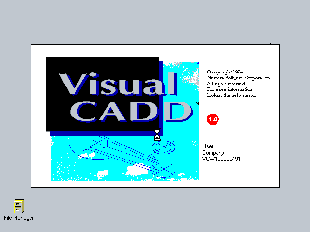 Visual CADD 1.0 - Splash