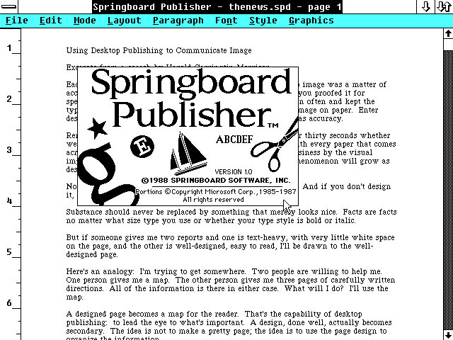 Springboard Publisher 1.0 - About