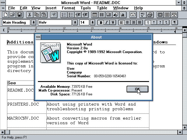 WinWorld: Microsoft Excel 5.x