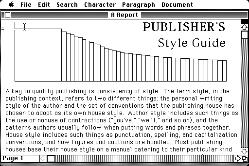 Microsoft Word 1.05 for Macintosh - Edit
