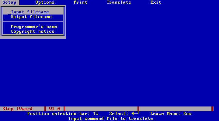 Step IVward 1.0 - Menu